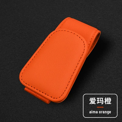 Car Glasses Clip/Bill Clip — sunglasses card ticket clip - hermes-orange