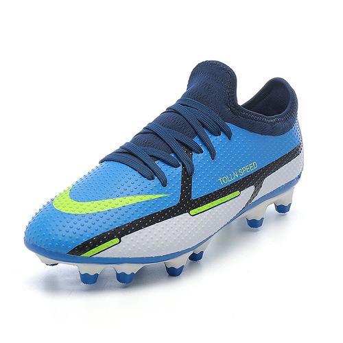 Footwear for Men and Women, Primary and Middle School Students, Children's Football Shoes AG, Long Tack, Competitive and Training, Fragmented Tacks Rubber, Dropshipping One Piece