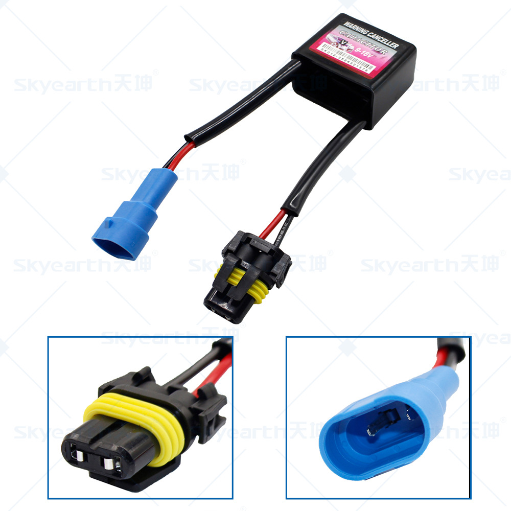 Venta directa de fábrica de lámpara de xenón HID de coche eliminador de fallas C6 filtro de doble línea decodificador de lámpara de xenón