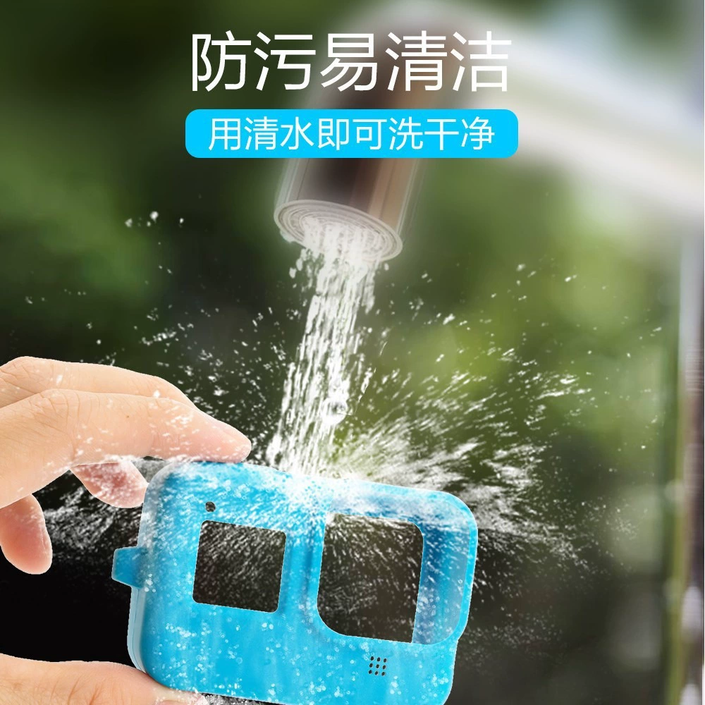 Силиконовый чехол для камер GoPro 8 9 10 11 12, черный, защитный корпус из металла без крышки