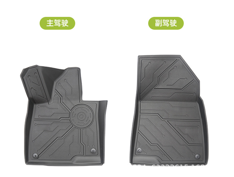 Specifically designed for the Zeekr 007, these eco-friendly, odorless TPE injection-molded car floor mats are one-piece, full-coverage, non-slip, and wear-resistant