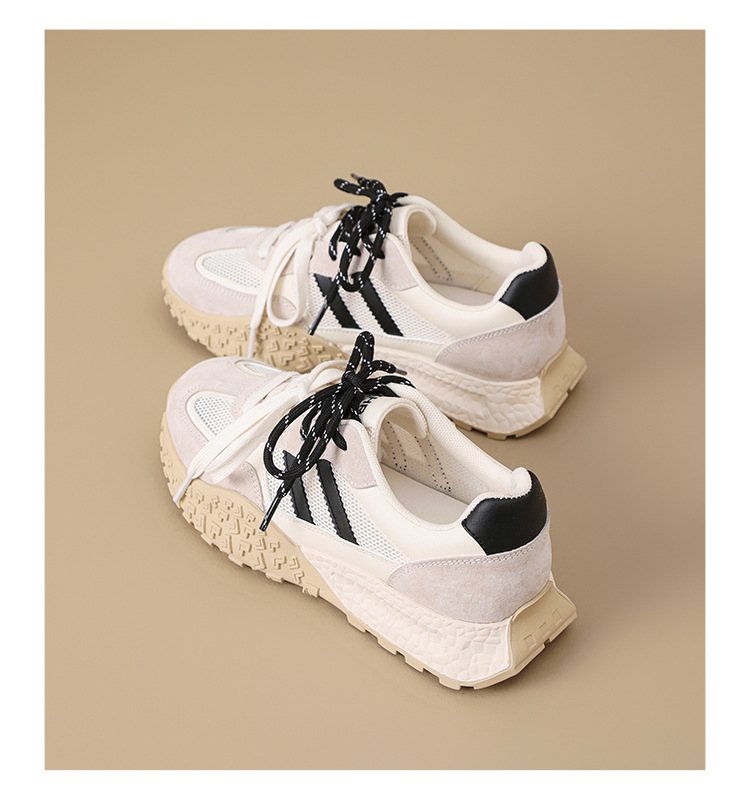 Giày sneaker nữ đế dày mesh thoáng khí phong cách cổ điển — Màu tím khoai môn KS129E chi tiết 26