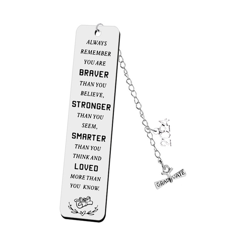 Marcador de acero inoxidable 2024 temporada de graduación marcador inspirador regalo del día del maestro de Acción de Gracias letras láser más logotipo