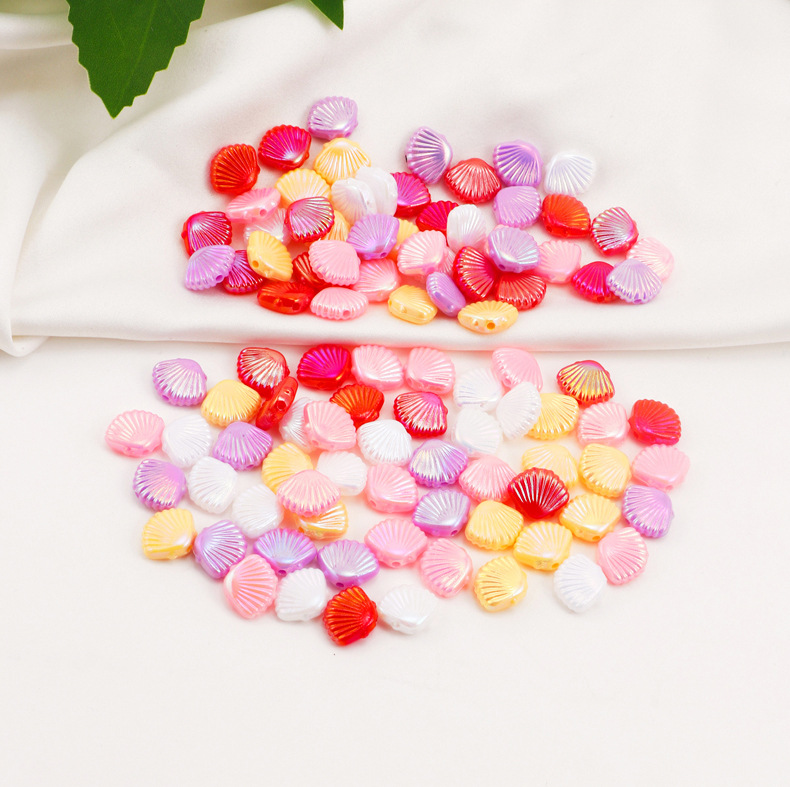 Beads Jewelry Making Type DIY Jewelry Accessories Classification 100 Pieces Arylic Shell DIY Jewelry Accessories Beads