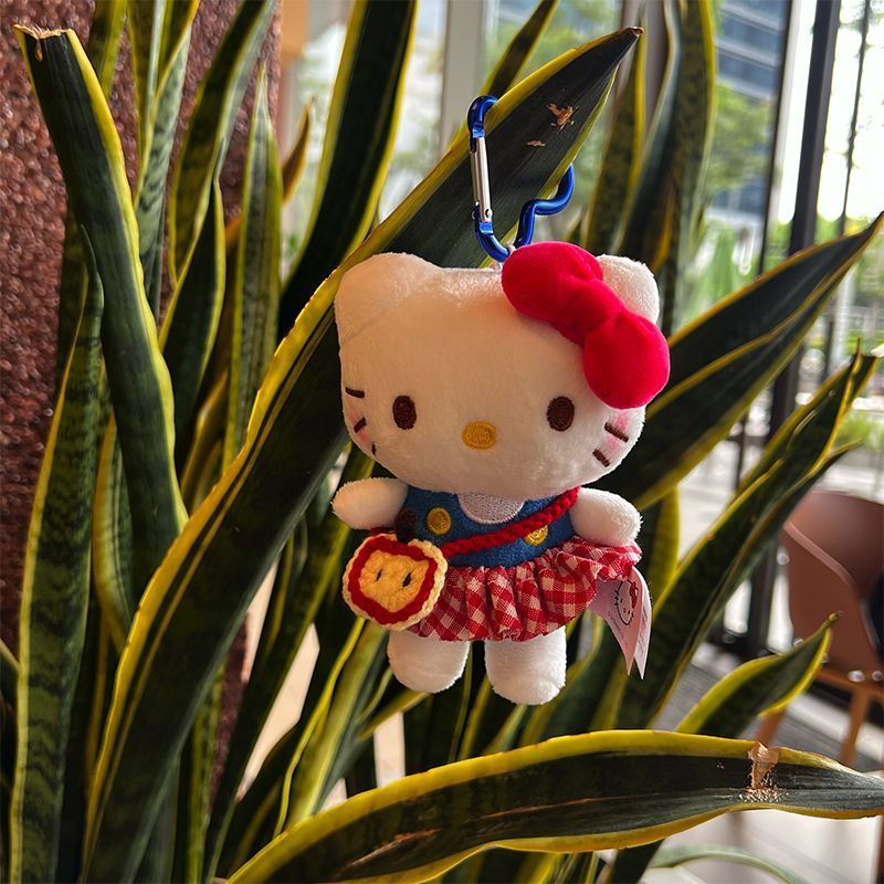 hellokitty小挂件夏日kt毛绒公仔钥匙扣包包玩偶背包挂饰可爱玩偶|undefined