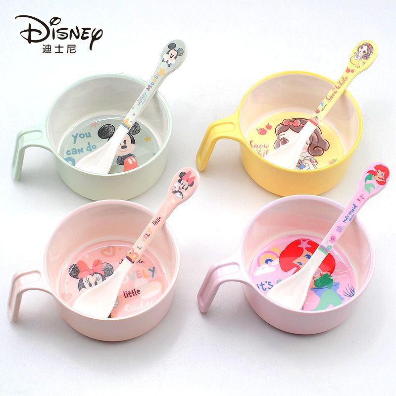 디즈니 이유식 그릇 음식 등급 멜라민 이유식 수프 그릇 가정용 유치원 식기 고온 저항