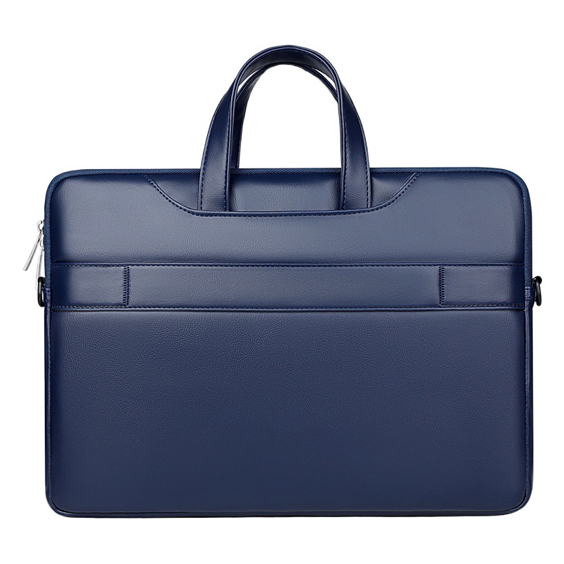 2023 new laptop bag solid color fashion casual briefcase men's shoulder messenger bag a generation of hair