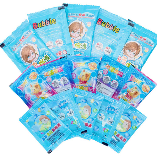 10ML concentrated bubble solution toy for children outdoor bubble blowing refill colored bubbles wholesale for street stalls night markets