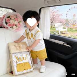 男童套装夏季夏装短袖帅气洋气儿童衣服2026新款宝宝薄款两件套