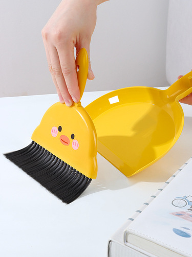 Student small broom and dustpan set household desktop mini dust removal cleaning broom children soft bristle combination broom