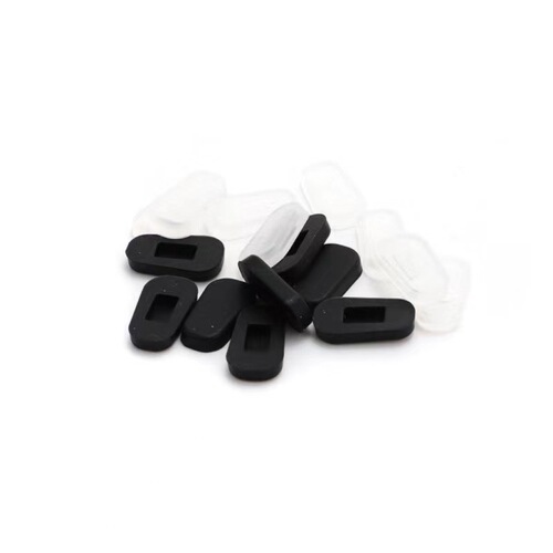 New glasses accessories silicone non-slip nose pads super soft silicone card nose pads black white wholesale