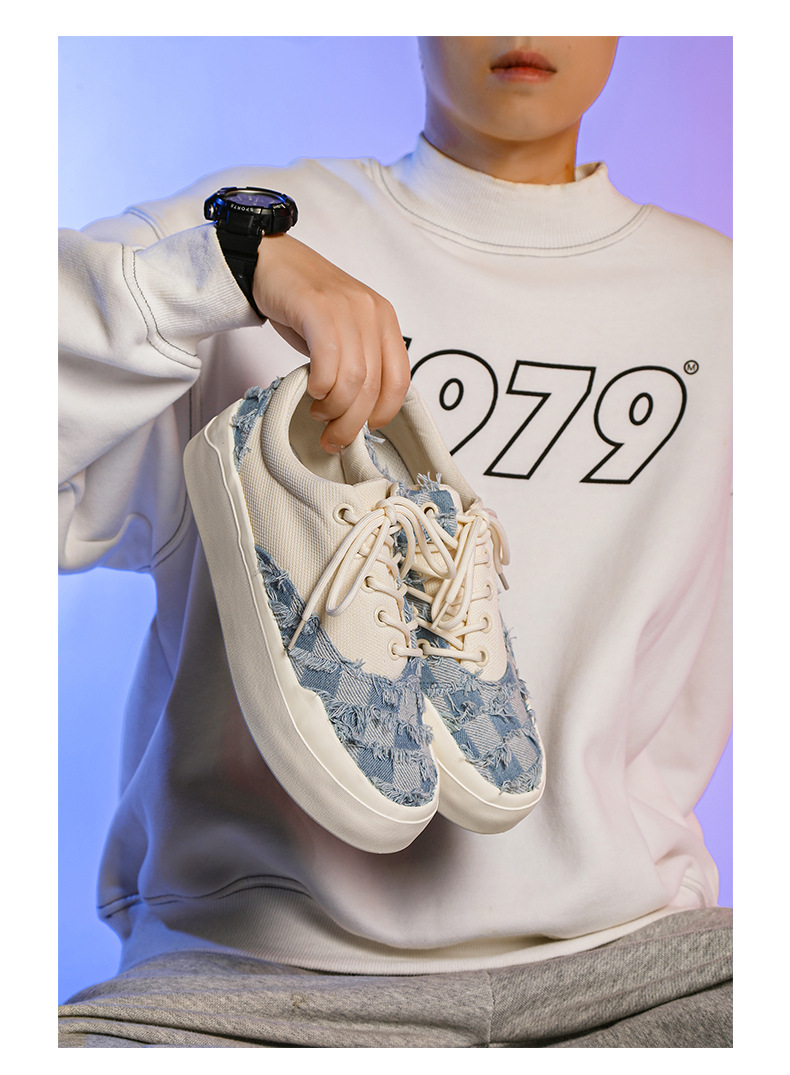 Vulcanized Rag Canvas Shoes For Men And Women Retro Style_voghion.com