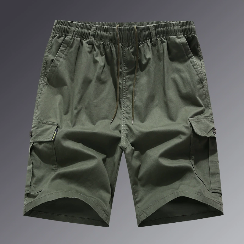 2025 Заводские прямые волосы повседневные модные шорты для мужчин летом тонкие наружные прямые пенталовые брюки среднего возраста большие брюки