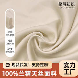 加工定制天丝面料 280门幅缎纹光泽有亮度纯天丝睡衣内衣面料