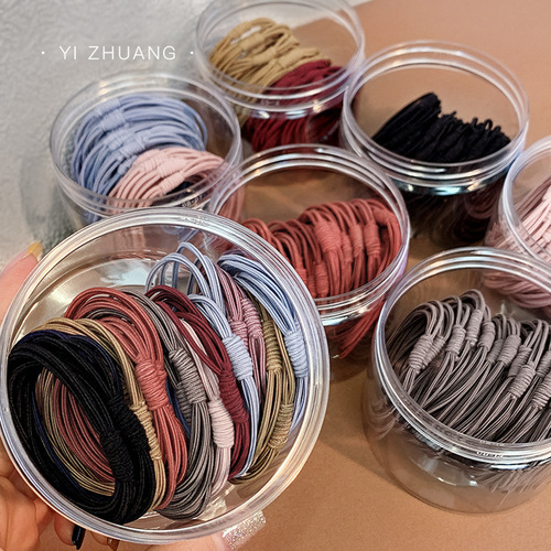 Korean Internet celebrity rubber band female headband Korean version ins simple hair tie hair small leather headband