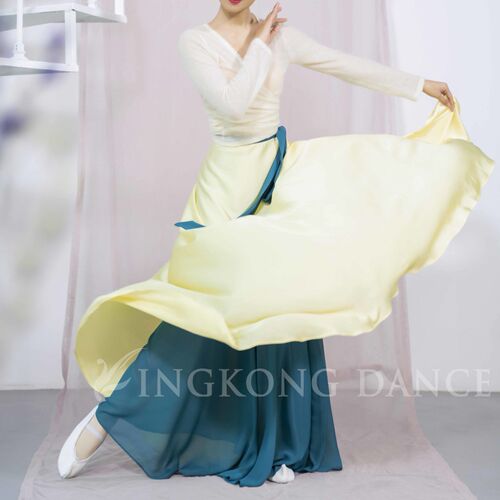720-degree Diamond Dance Classical Dance Long Skirt Ethnic Dance Costume Art Exam Korean Dance Flowing Practice Suit Square Dance