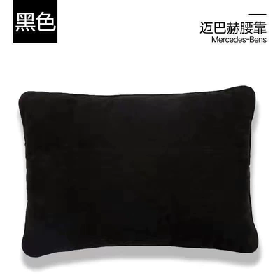 Car Headrest Suitable for: Waist support - suede-black-single-waist-support