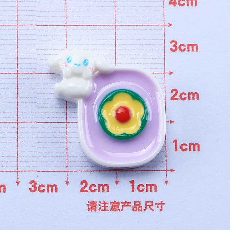 Nueva historieta animal Mahjong serie accesorios DIY pegamento crema teléfono móvil refrigerador pegatinas cuerda del pelo accesorios para el cabello material al por mayor