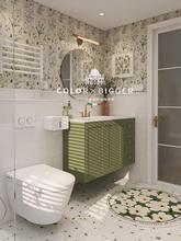 法式白色卫生间墙砖蒲公英小花砖浴室洗手间墙裙砖厕所厨房地板砖