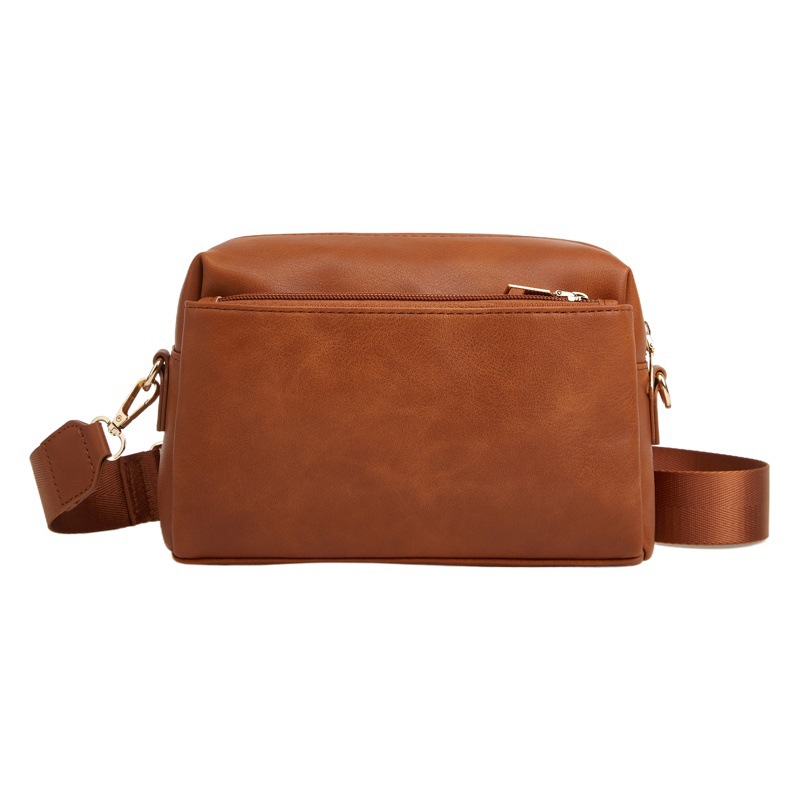 Bolso de mujer bandolera pequeña bolsa 2021 Nuevo bolso de mujer de PU impermeable con cremallera múltiple Bolso cuadrado pequeño para mujer