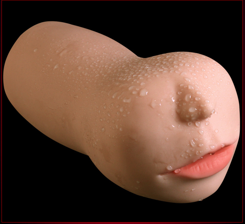Jiuai Oral-Style Masturbator with Tongue Detail, TPE Manual Stroker for Men — detail image 10