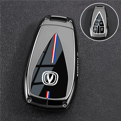 x7, Yida 55, cs35, Car key bag - changan-b-model-4-button-black-vinyl-single-shell
