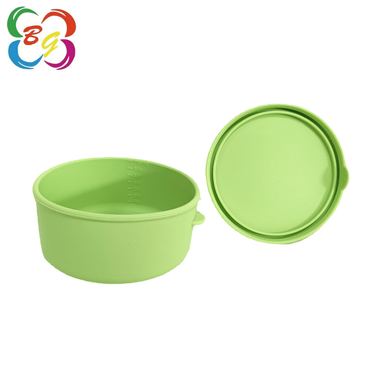 Caja de almuerzo de silicona de grado alimenticio, caja de almuerzo portátil general para estudiantes de secundaria y secundaria, caja de almuerzo de silicona caliente por microondas