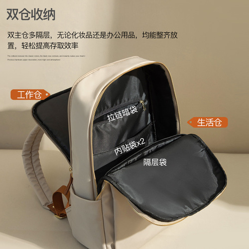 15-inch 16-inch computer bag for women  spring and summer simple large-capacity Oxford cloth backpack casual travel backpack