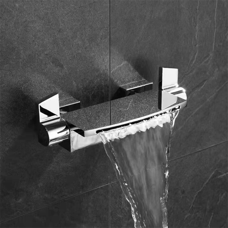 Kaiping Youjia bathroom bathtub faucet single function water outlet wall-mounted waterfall hot and cold double handle shower faucet 6105 Kaiping Youjia bathroom bathtub faucet single function water outlet wall-mounted waterfall hot and cold double handle shower faucet 6105