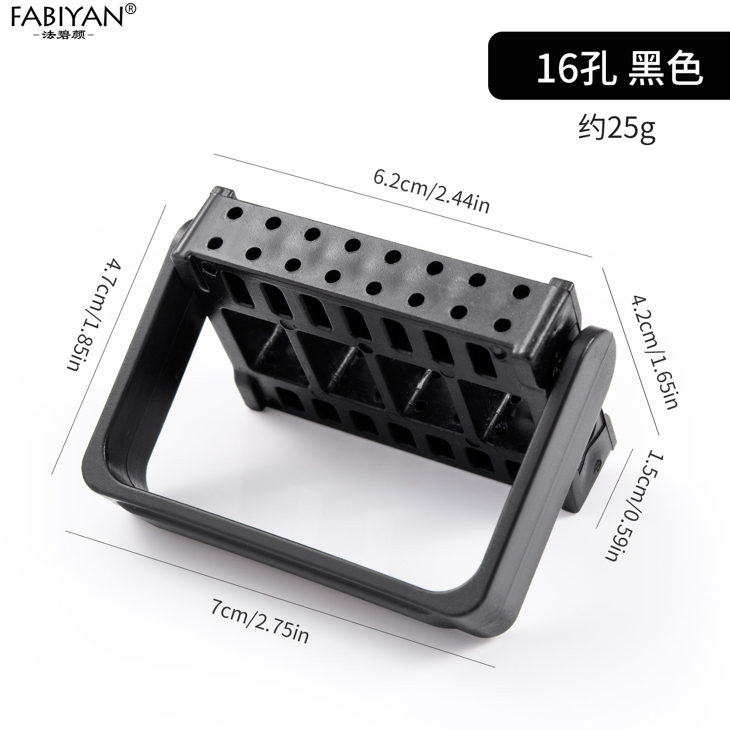 Nueva caja de almacenamiento de cabezal de molienda de 30 agujeros con cepillo de limpieza caja vacía herramientas de uñas de cerámica de acero de tungsteno dividido a prueba de polvo