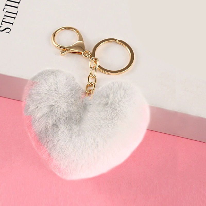 ファッション愛ハート形8センチのぬいぐるみのキーホルダー