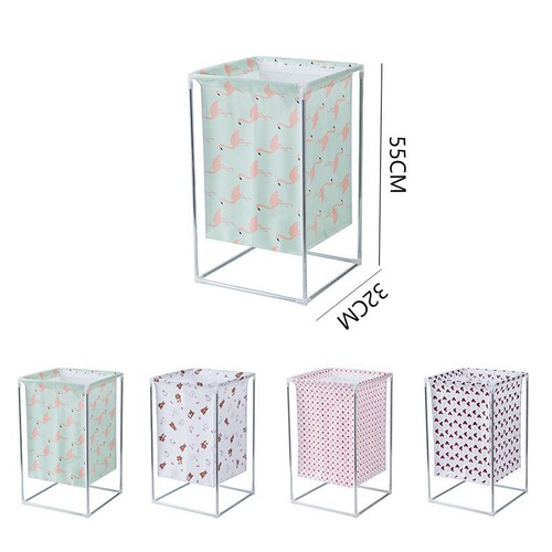 Home Cartoon Fabric Storage Basket Clothes Toy Organizing Storage Basket Multi-functional Assembly Large Capacity Dirty Clothes Basket