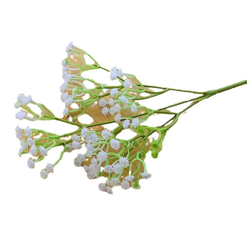 Единственные ветви 15 голов 90 зерен, искусственные Tianxing для свадебной вечеринки дома украшение 3 вилки художественные пучки белый