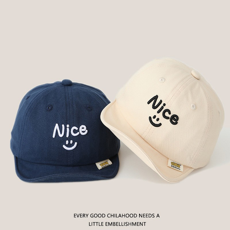 Sombreros para bebés primavera y otoño delgados sombreros de lengua de pato de algodón coreano para niños y niñas sombreros de béisbol de bordes suaves de verano marea solar