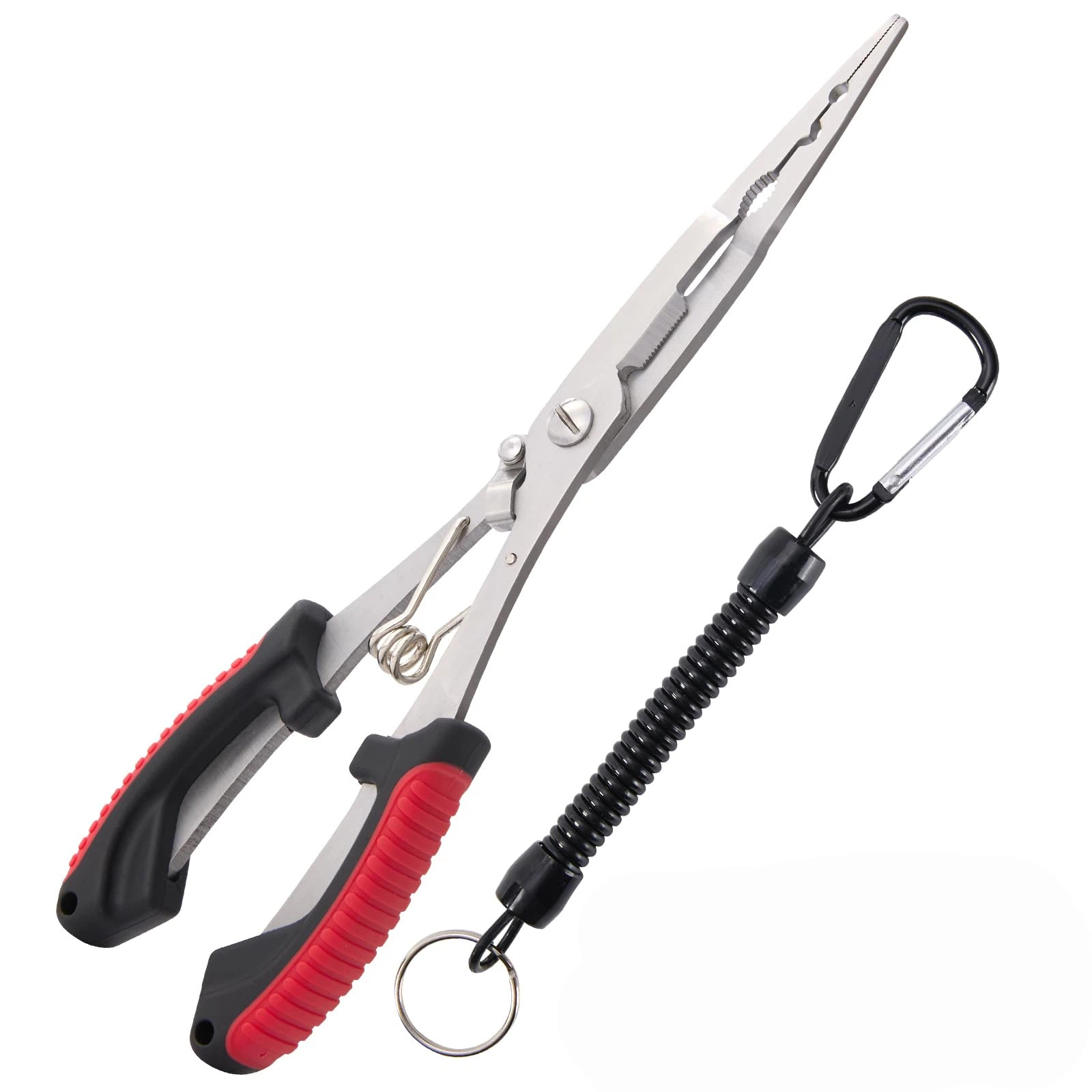 Lure Fishing Pliers, Extended Multifunctional Fishing Pliers, High-Power Fishing Line Cutter, Fish Control Tool, Fishing Scissors, Stainless Steel Straight Mouth