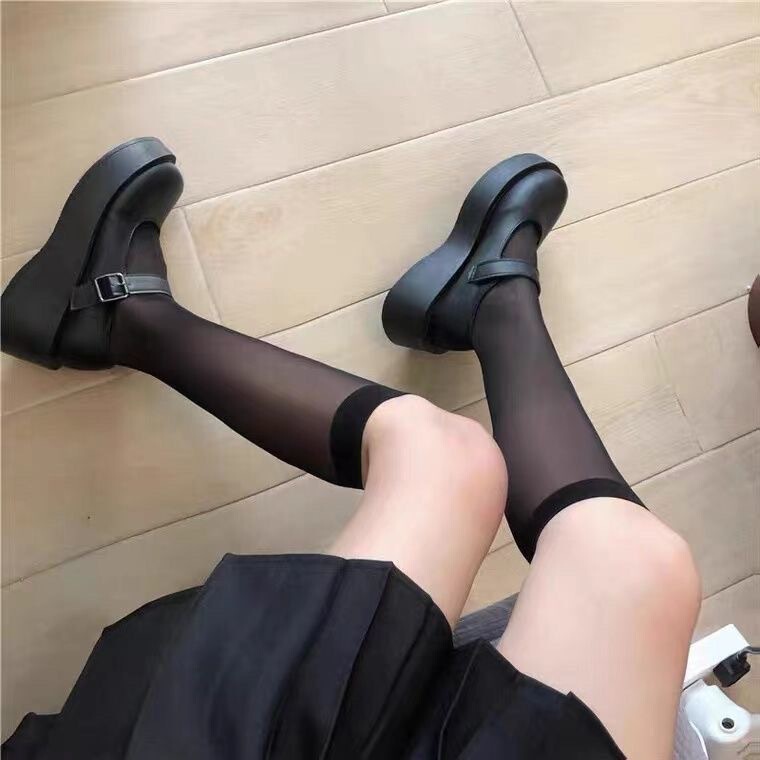Student Socks, Calf Socks, Women's Summer Thin Jk Socks, Half Sexy Stockings, Transparent Slimming Mid-Calf Compression Socks Student Socks, Calf Socks, Women's Summer Thin Jk Socks, Half Sexy Stockings, Transparent Slimming Mid-Calf Compression Socks