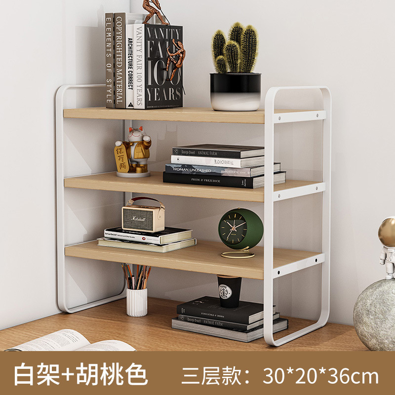 デスクトップ収納ラック多層本棚学生デスク収納ラックオフィスコンピュータデスク層状キャビネット収納アーティファクト|undefined