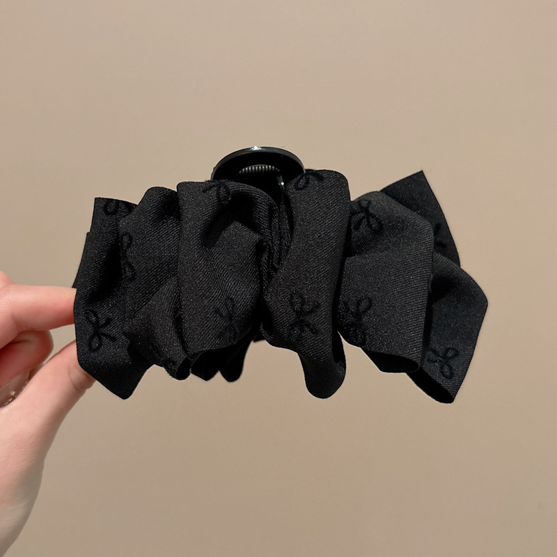 Clip de agarre de lazo de súper hada, parte posterior de la cabeza llena, pinza para el cabello, clip para el cabello de princesa, tocado de clip de tiburón de sentido avanzado