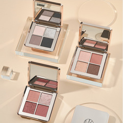 瑪可安迪完美質地四色眼影盤珠光啞光大地色裸妝日常平價煙熏眼影