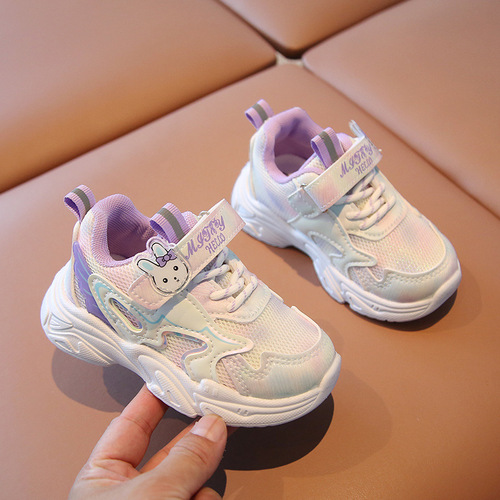 One piece drop shipping baby shoes 0-3-5 years old baby toddler shoes non-slip soft bottom breathable girls sports shoes functional shoes