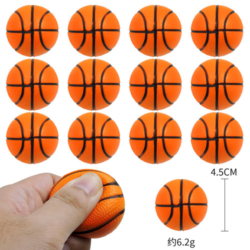 Amazon PU foam mini soccer ball elastic basketball 4cm spray paint olive ball stress relief pressure ball