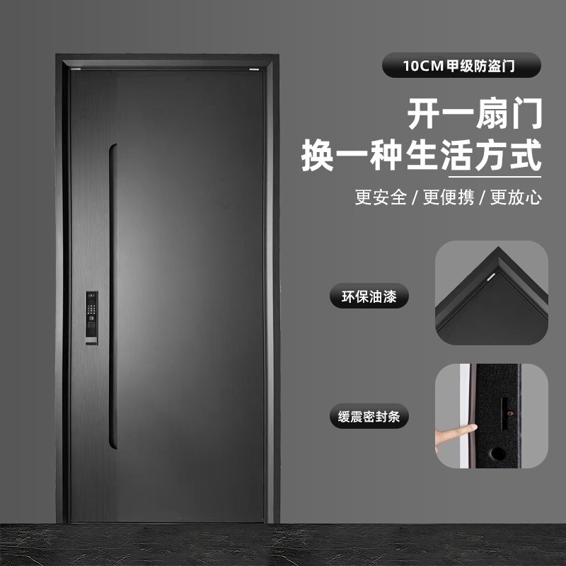 Household Grade a Security Anti-Theft Door Entry Door Anti-Pry Entry Door Double Door Soundproof Villa Door Manufacturer Wholesale