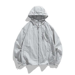 Sun Protection Clothing Men's Summer 2025 New Thin Breathable Sports Outdoor Ice Silk Sun Protection Clothing Skin Clothing Jacket