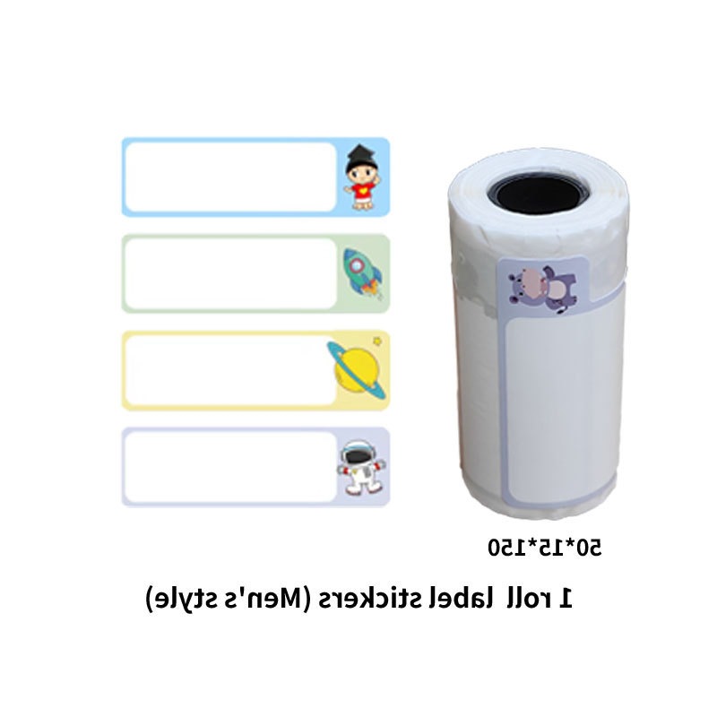 Mini papel de impresora, papel de impresora de error pequeño, etiqueta adhesiva de 10 años, pegatinas transparentes