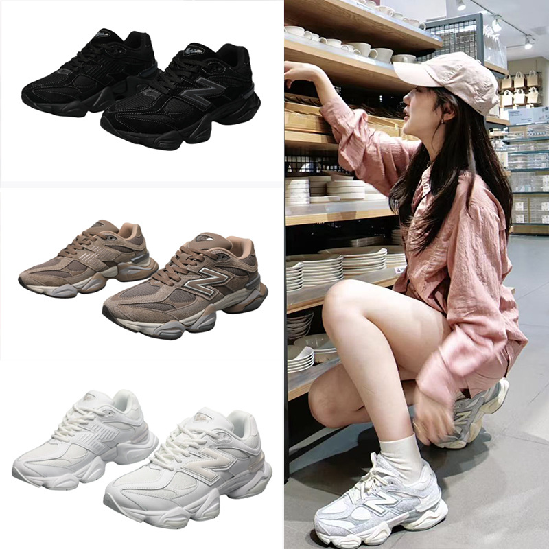 Fábrica fuente de comercio exterior N letras deportivas milenio 9060 zapatos casuales para hombres y mujeres para correr zapatos deportivos casuales