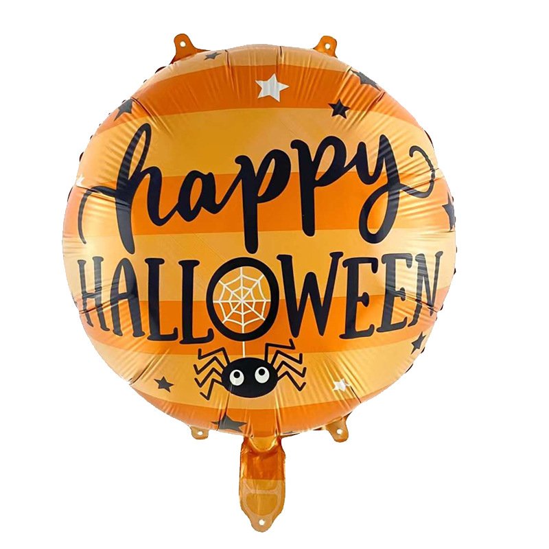 Bola de 18 pulgadas globo de aluminio de Halloween fantasma Festival cráneo calabaza Halloween tema Fiesta escena decoración globo