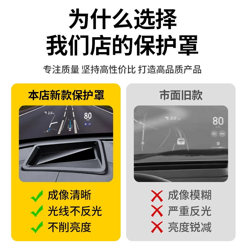 Адаптировано к 24 BYD Han EV Tang DM-i Hailiu 07 фрегат Song L лобовое дисплей защитная крышка HUD запчасти