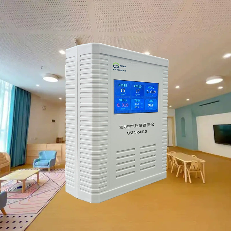 Высокая точность внутренней среды Многопараметрический детектор Чистая комната Окружающая среда температура и влажность Монитор концентрации газа