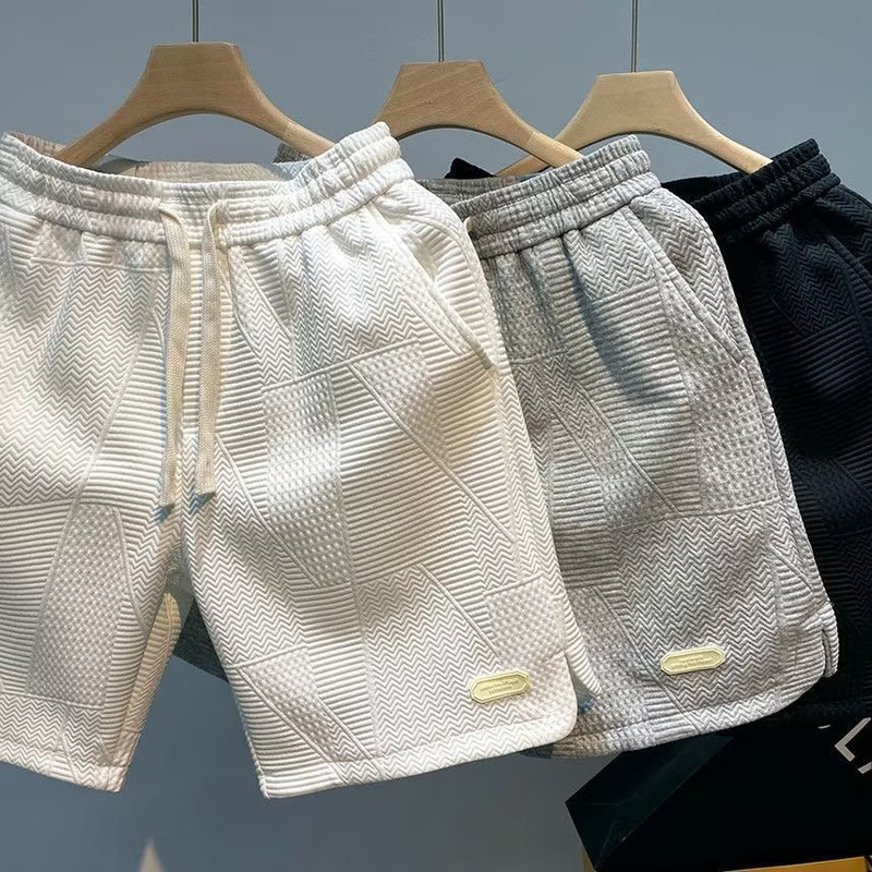2026 Men's Waffle Sports Shorts, Trendy Loose Fit, New Summer Style, Casual Outdoor Beach Shorts 2026 Men's Waffle Sports Shorts, Trendy Loose Fit, New Summer Style, Casual Outdoor Beach Shorts