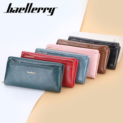 Baellerry new women's wallet long multi-card slot clutch bag fashion mobile phone wallet girls wallet